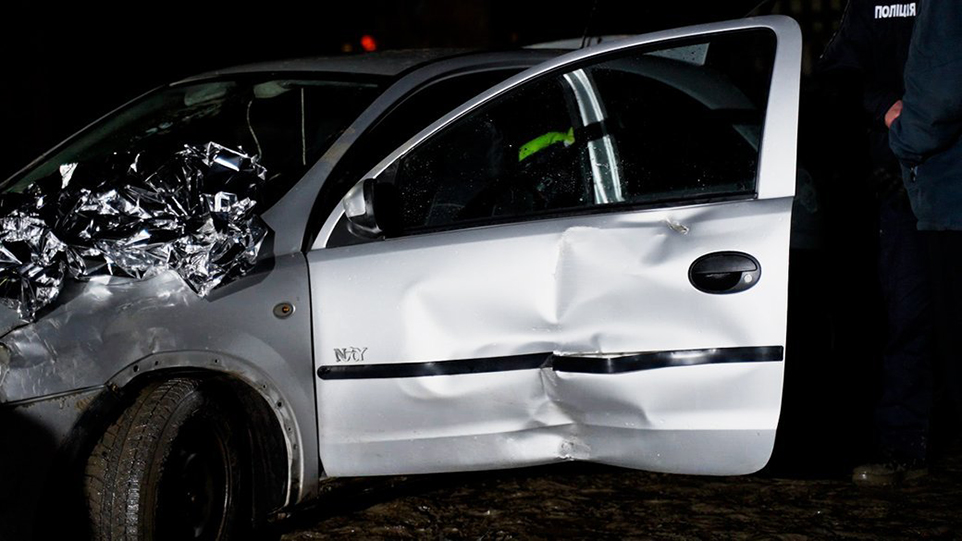 Автомобіль після аварії, Фото: Суспільне Чернігів